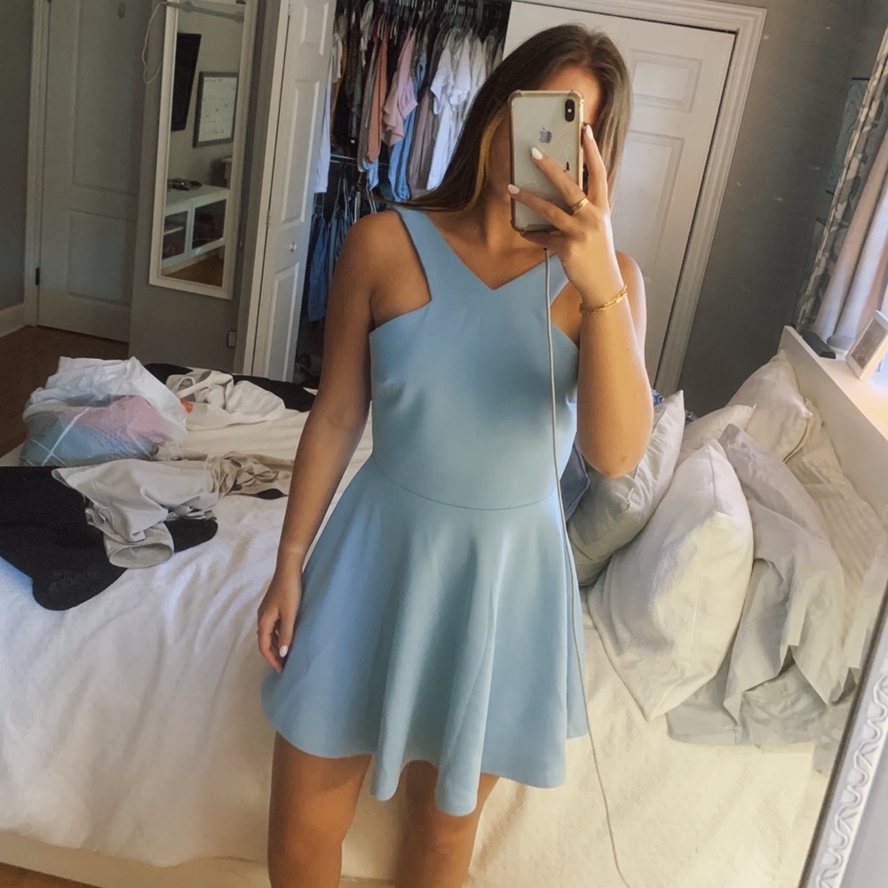 Elegant blue dress